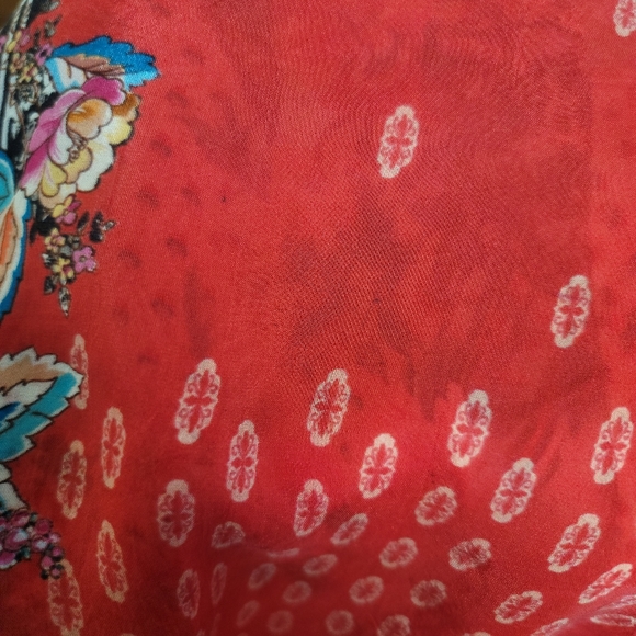 Johnny Was Patchwork Button Front Blouse, Size M - Picture 10 of 14